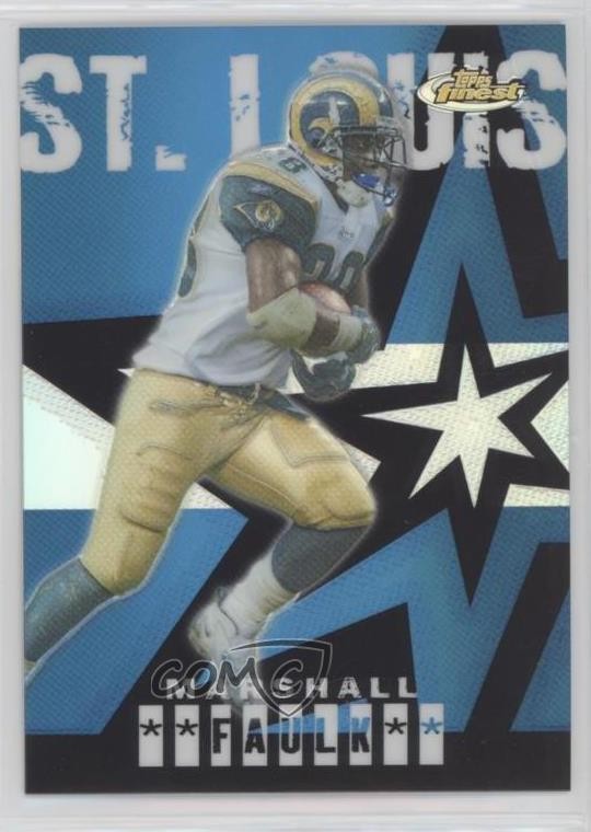 2004 Topps Finest Refractor 177/199 Marshall Faulk #31 HOF 4hj