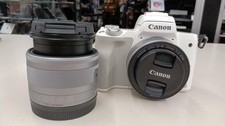 Canon EOS Kiss M Mirrorless Camera Kit with 2 Lenses, 24.1MP, APS-C, Used