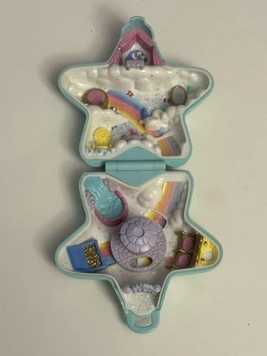 Vintage 1992 Bluebird Polly Pocket -Fairy Wishing World -Star Compact  No Figure