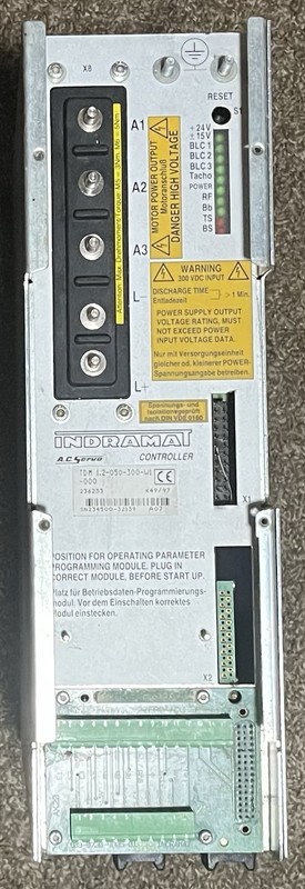 Indramat TDM 1.2-050-300-W1-000 AC Servo Controller Drive 3-Phase 300VDC