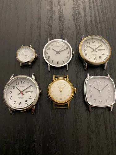 Mechanical Vintage Timex Watches Untested Men Women Lot of 6