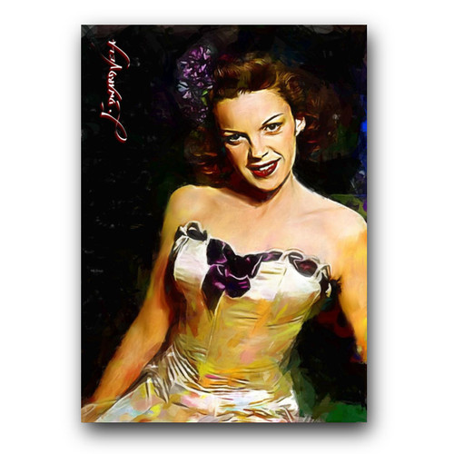 Judy Garland #2 Art Card Limited 34/50 Edward Vela Signed (Movies -)