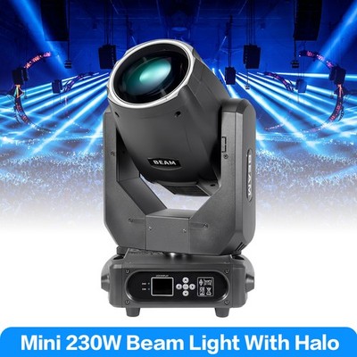 Mini 230W 7R Halo Beam Moving Head Light DMX512 for Show Bar Dj Club Lighting