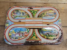 Classic vintage 50's Or 60's Technoflix Model Tin Racing Game