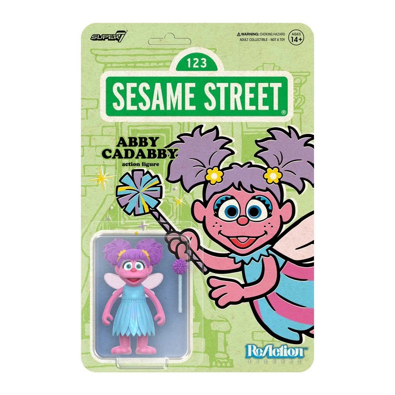 Sesame Street Abby Cadabby Super7 Reaction Action Figure