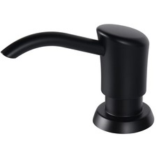 Built-in Sink Soap Dispenser, Matte Black Lotion Pump, 17oz PET Bottle