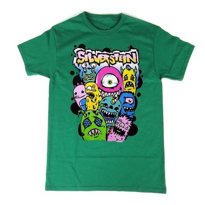 Rare Silverstein Band Discovering The Waterfront Green S to 5XL Shirt CL420
