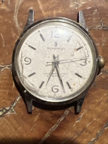Vintage Sovereign Mechanical Watch Antimagnetic Running Needs Service