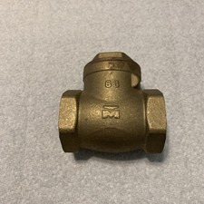 Brass Swing Check Valve 1-1/4" Threaded 200 WOG F8