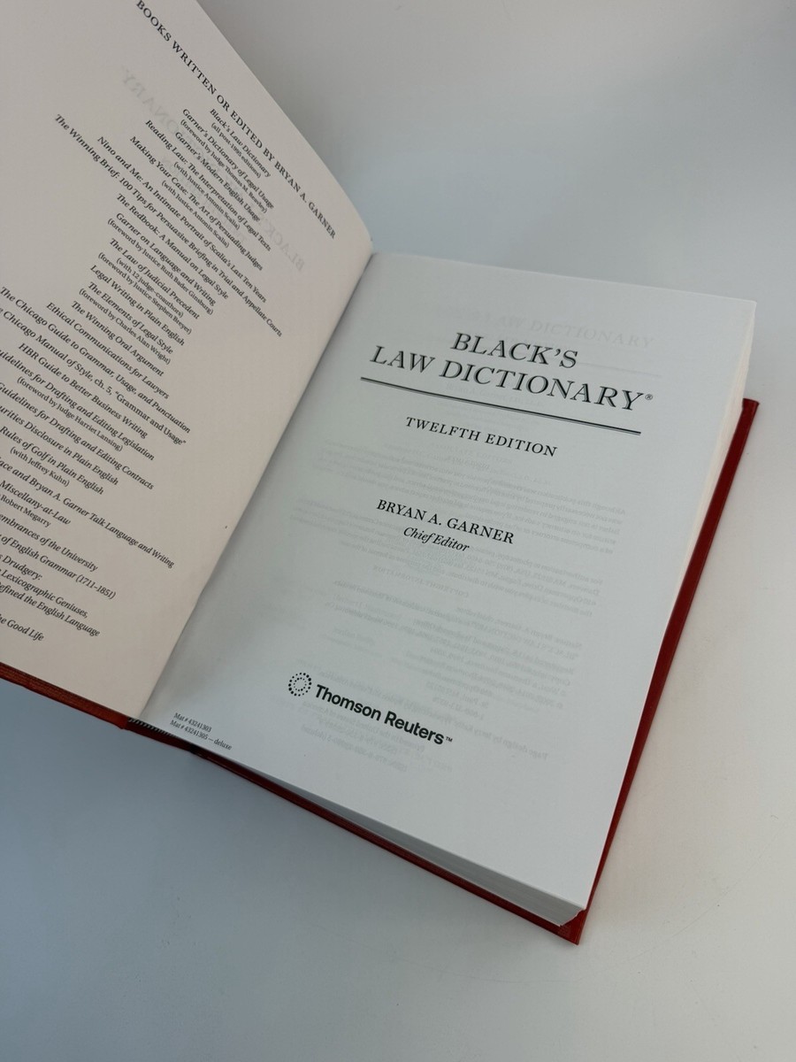 ♧裁断済 BLACK'S LAW DICTIONARY 第12版 Black's Law Dictionary 12th Edition – Sunshine Bookseller