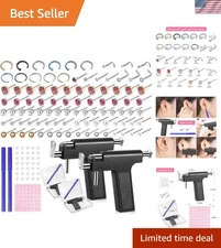 Essential 158-Piece Piercing Kit - Safe, Quick & Stylish Earrings Included