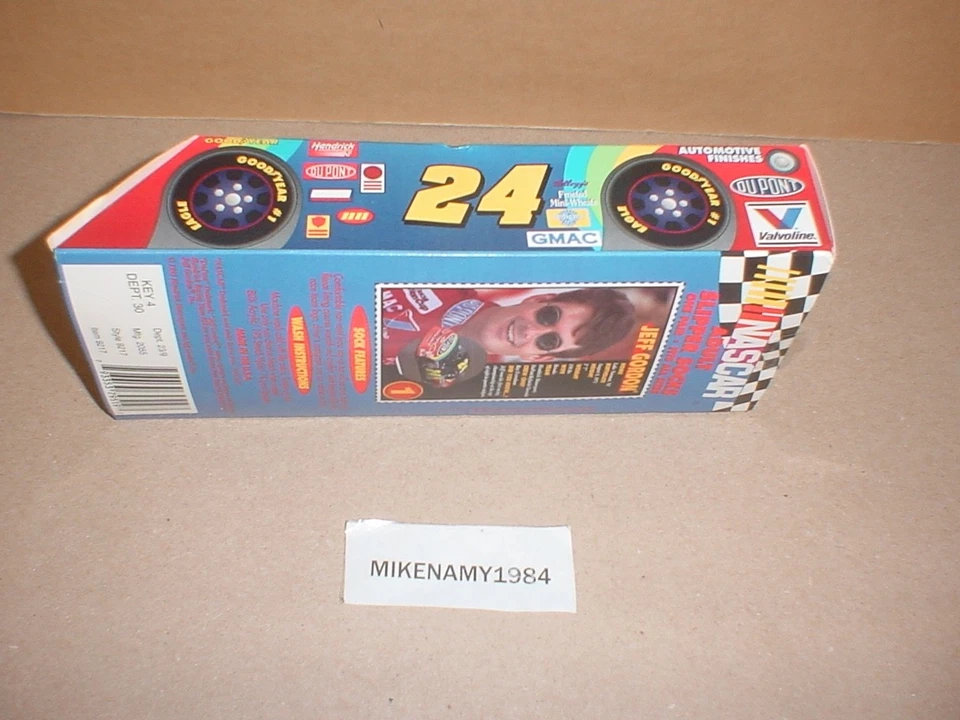 Calcetines antideslizantes vintage NASCAR JEFF GORDON #24 para adultos - nuevos en caja Foto 2 de 2
