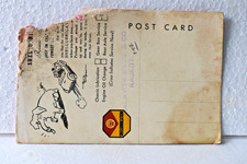 Rare Shellubrication Elephant Cartoon Postcard Shell Oil Petroliana Ad Card "R5