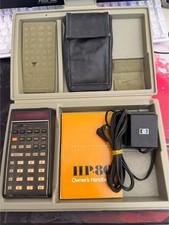 Vintage Hewlett-Packard HP-80 Calculator Tested Working w/ Case Manual Charger