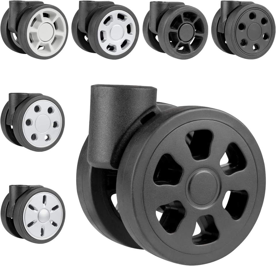Wheels for Rimowa Trunk, 2 Pack Replacement Kit for Luggage(50Mm-Black ...