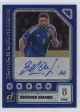 2023-24 Donruss FIFA Signature Series Blue Prizm 99/99 Domenico Berardi Auto r7o