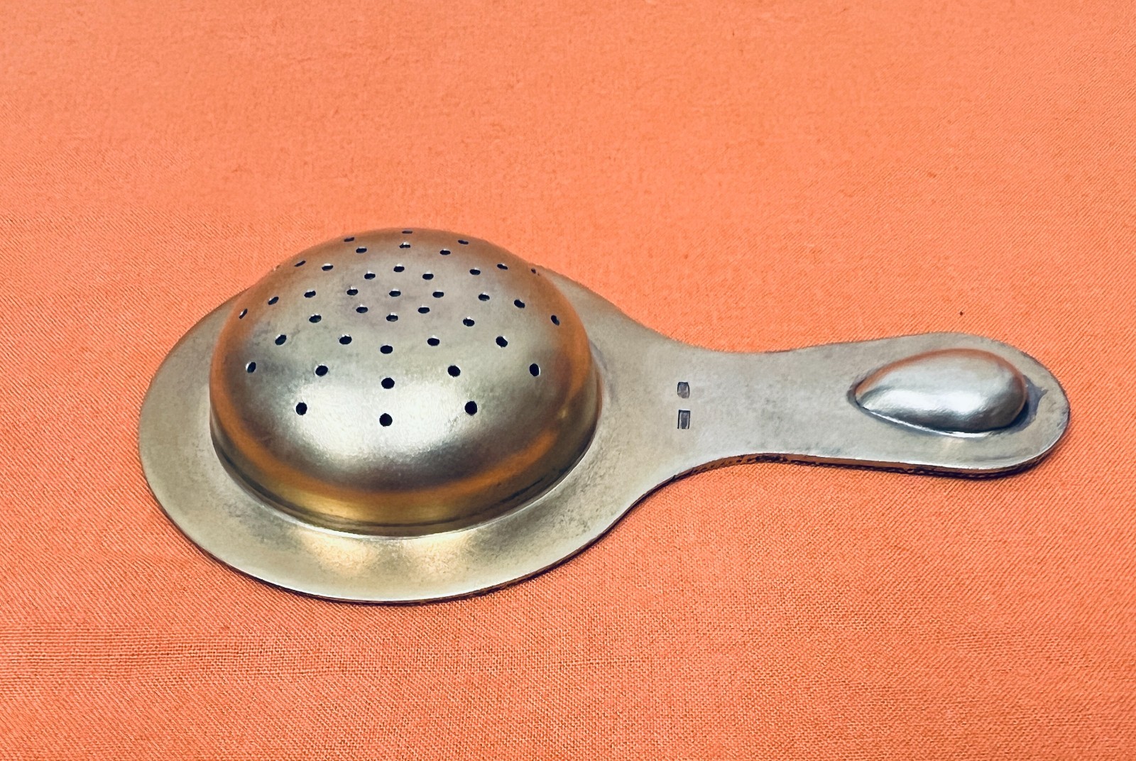 Russian Silver Enamel Strainer
