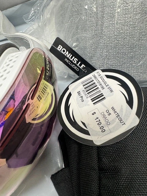 Dragon X1s  Snow Goggles White out Snowboard Goggle*New-NO BOX - Image 2 of 4