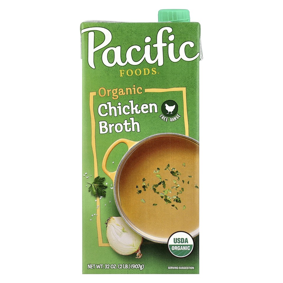 Organic Free Range Chicken Broth, 32 oz (907 g)