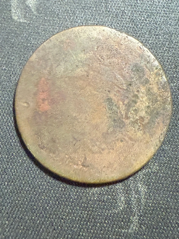 1795 Flowing Hair Large Cent                   over 230 years old      lot#1174 - Image 2 of 3