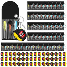 Mootycapa 192 Pcs Mini Screwdriver Tape Measure Keychains Set Mens Gift Bulk