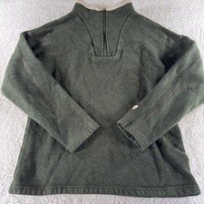 Kuhl Sweater Womens XL Green Quarter Zip Jacket Fleece Sherpa Alaska Alfpaca