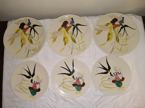 Set of 6 Red Wing USA Capistrano Bread/Salad Plates