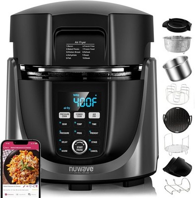 Duet Air Fryer, Electric Pressure Cooker & Grill Combo, 540 IN 1 Multicooker ...