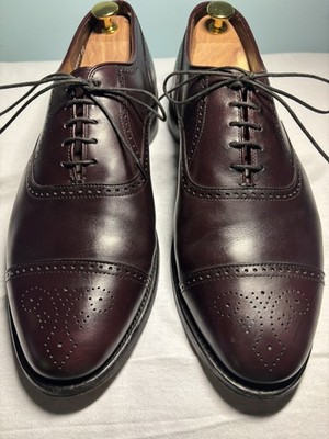 Allen Edmonds Stratton Burgundy Cap Toe Oxfords Men s Size 10 EEE - Made in USA