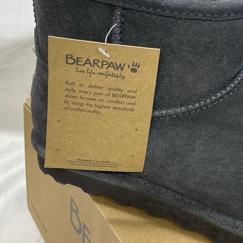 BEARPAW Women's Alyssa Wide Graphite Boots 2130W 060 Size 9 Width: M - Picture 5 of 9