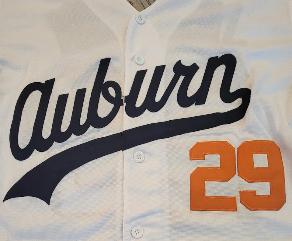 Camiseta de beisebol retrô Bo Jackson #29 Auburn Tigers costurada branca Throwback - Imagem 3 de 3