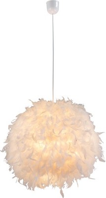 GLOBO KATUNGA Hängeleuchte Kunststoff weiß, 1x E27, 120 cm, rund, Design-Stil, I