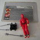 Jinx V1 100% Complete G.I. Joe 1987 Hasbro Vintage Action Figure red back