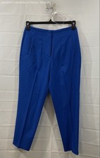 INC International Concepts Women's Blue High Rise Straight Leg Ankle Pants Sz 6