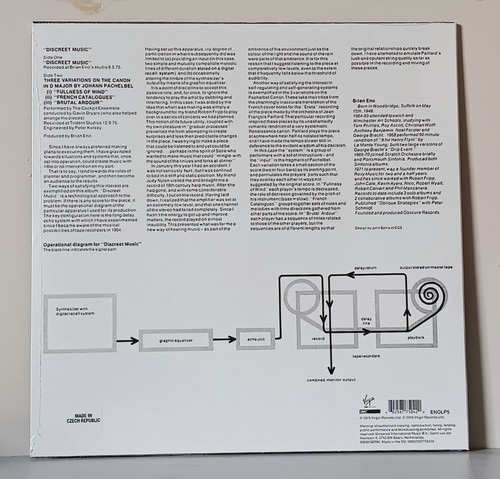 Brian Eno: Discreet Music (2018) Vinyl Reissue. Brand New - Picture 2 of 2