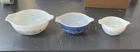 Vintage Pyrex Cinderella  Bowl Set Of Three