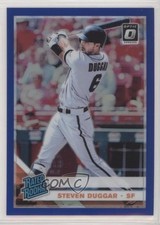2019 Panini Donruss Optic Rated Rookies Blue Prizm 22/75 Steven Duggar #49 9qk