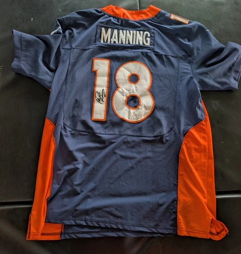 Peyton Manning Broncos Signed Football Jersey