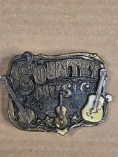 Vintage 1982 Country Music Belt Buckle The Great American Buckle Co.