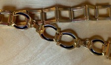 Vintage ADOLFO horseshoe chain link belt