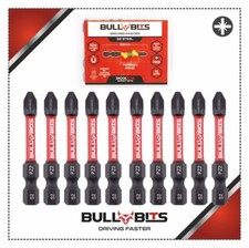 50mm PZ2 Bull Bits Impact Rated Drill Driver Screwdriver Bits