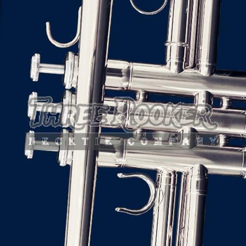 Silver Trumpet Tie Navy Men's Music Jazz Neck Ties Necktie Brand New - Picture 2 of 3