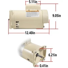 For Pentair Whisperflo Almond 1HP Pool Pump Motor Replacemet 355010S 071314S