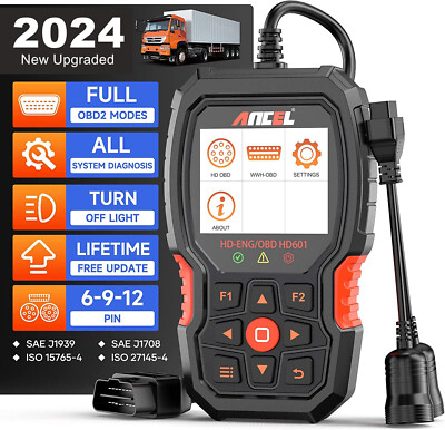 24V Heavy Duty Diesel Truck OBD2 Scanner Engine ABS EPB ESP Scan Diagnostic Tool