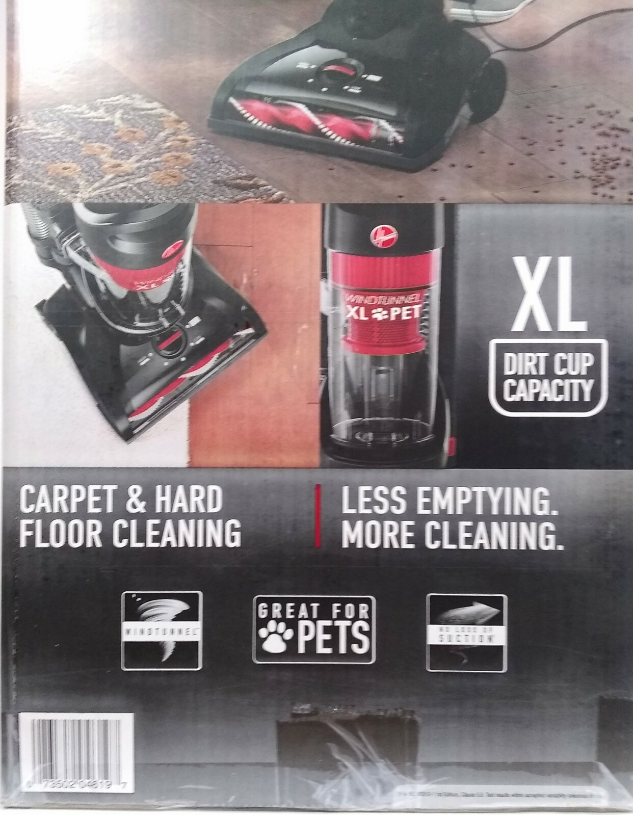 Hoover Windtunnel XL Pet Upright Vacuum UH71107 Bagless Great For Pet