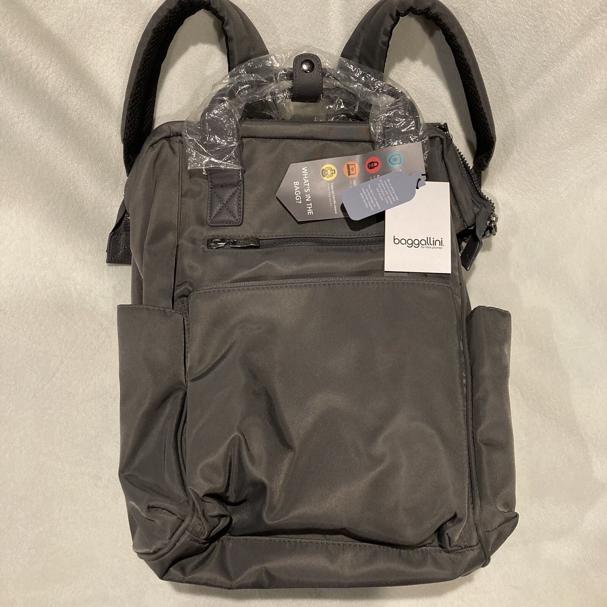 Baggallini Soho Unisex Laptop Gray Backpack Baggallini Soho Backpack In Gray | ModeSens main image 2