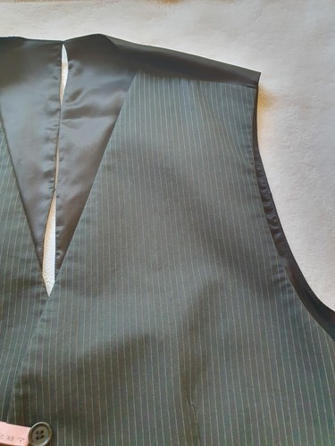 DIOR HOMME 2009 SS RUNWAY CAMPAIGN back SLASHED vest gilet black eu 50 - Picture 5 of 24