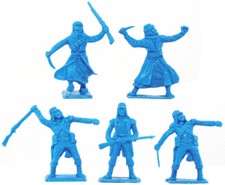 Cherilea Recasts - 5 Foreign Legion and Arabs - unpainted 54mm plastic