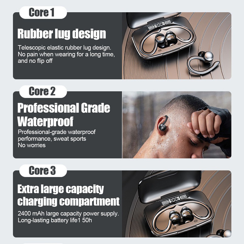 TWS Wireless Bluetooth Headphones Earphones Ear buds Headset For iPhone