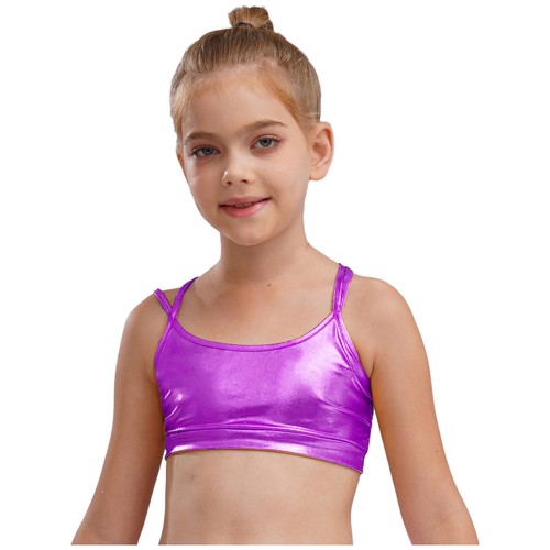Kids Girls Suit Street Outfits Crop Tank Tops Set Gymnastics Dancewear Bottoms - Picture 25 of 38